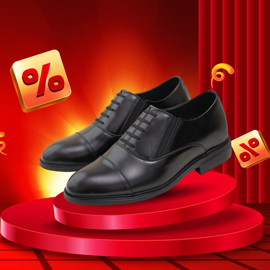 Giày tây nam cao cấp da mềm , đế đúc cao su , giày oxford phối đồ trung niên