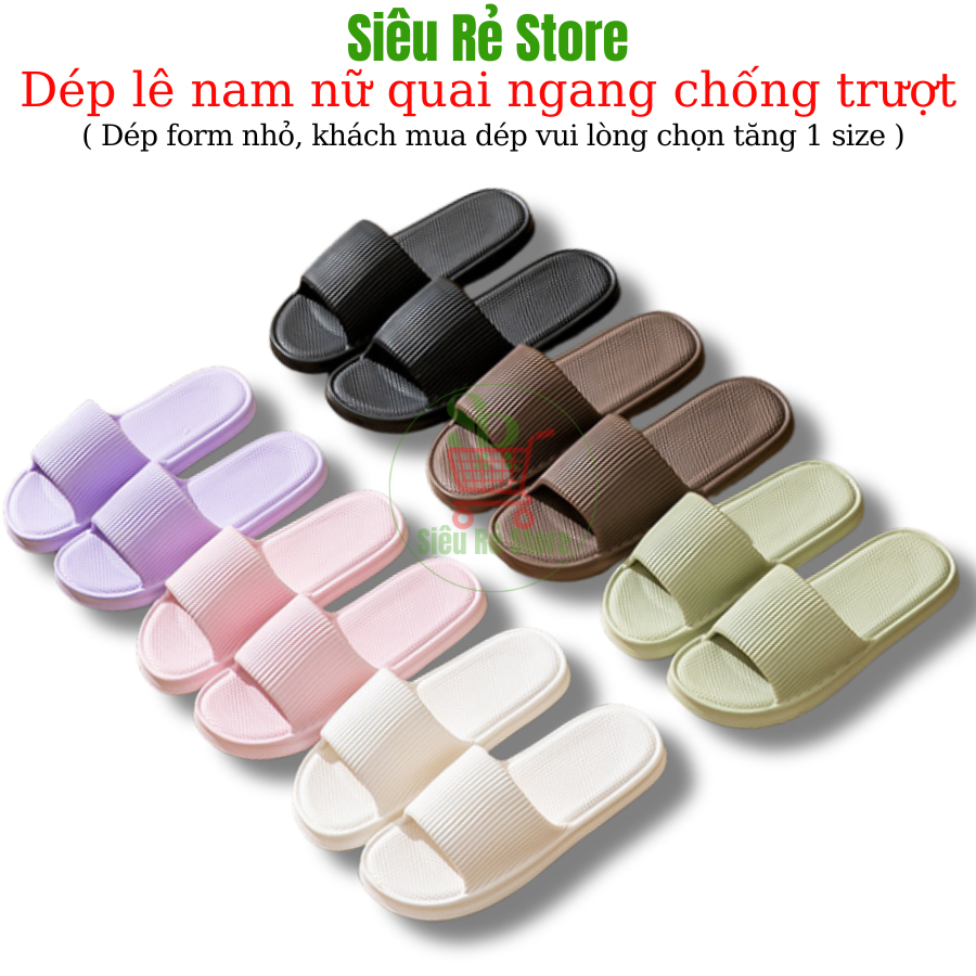 COMB 2 Dép đi trong nhà nam nữ Siêu Rẻ Store Dép lê mang văn phòng du lịch dã ngoại chống trơn trượt giá rẻ