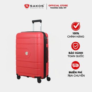 Vali kéo nhựa du lịch sakos paralle z26 - size m / ký gửi - khóa tsa - nhựa pp