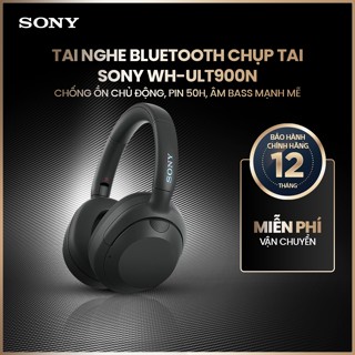Tai nghe bluetooth chụp tai Sony WH-ULT900N chống ồn chủ động, pin 50h, âm bass mạnh mẽ