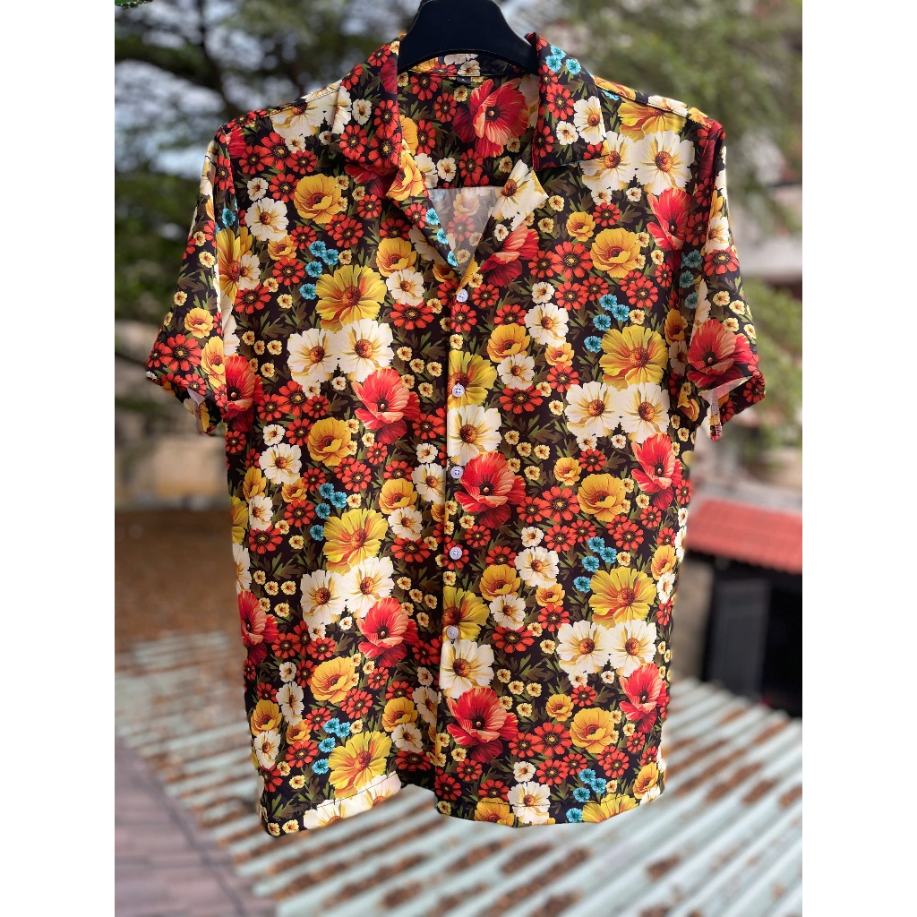 Áo Sơ Mi Nam Cổ Cuban Cúc Huân Chương M54 Vải Lụa Siêu Mịn Trẻ Trung - Năng Động - Dạo Phố