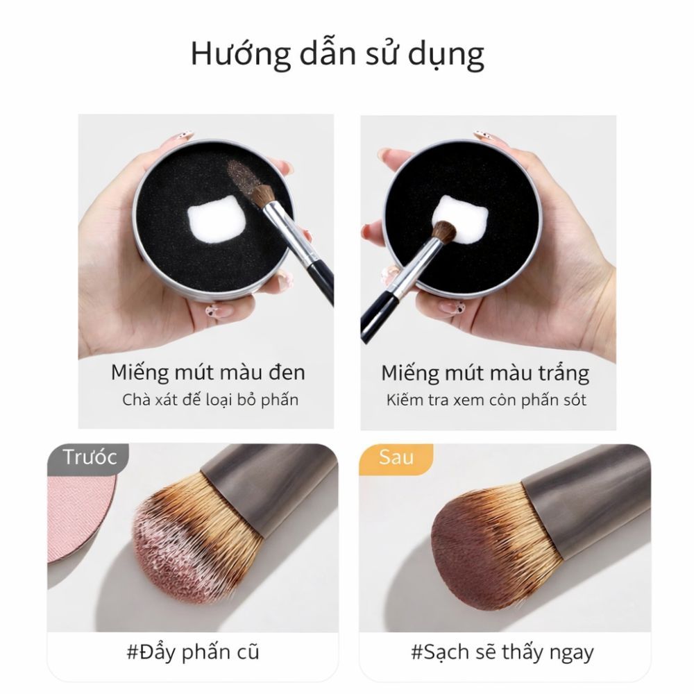 Ảnh 4 của Dụng cụ giặt cọ BEABIAI giúp làm sạch cọ giặt khô,ướt