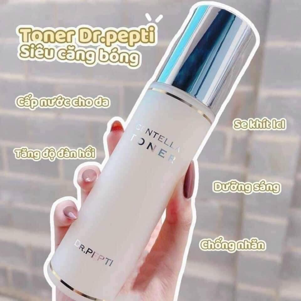 Nước hoa hồng Dr.Pepti EX Toner Dr Pepti Centella Toner làm dịu da siêu căng bóng 180ml
