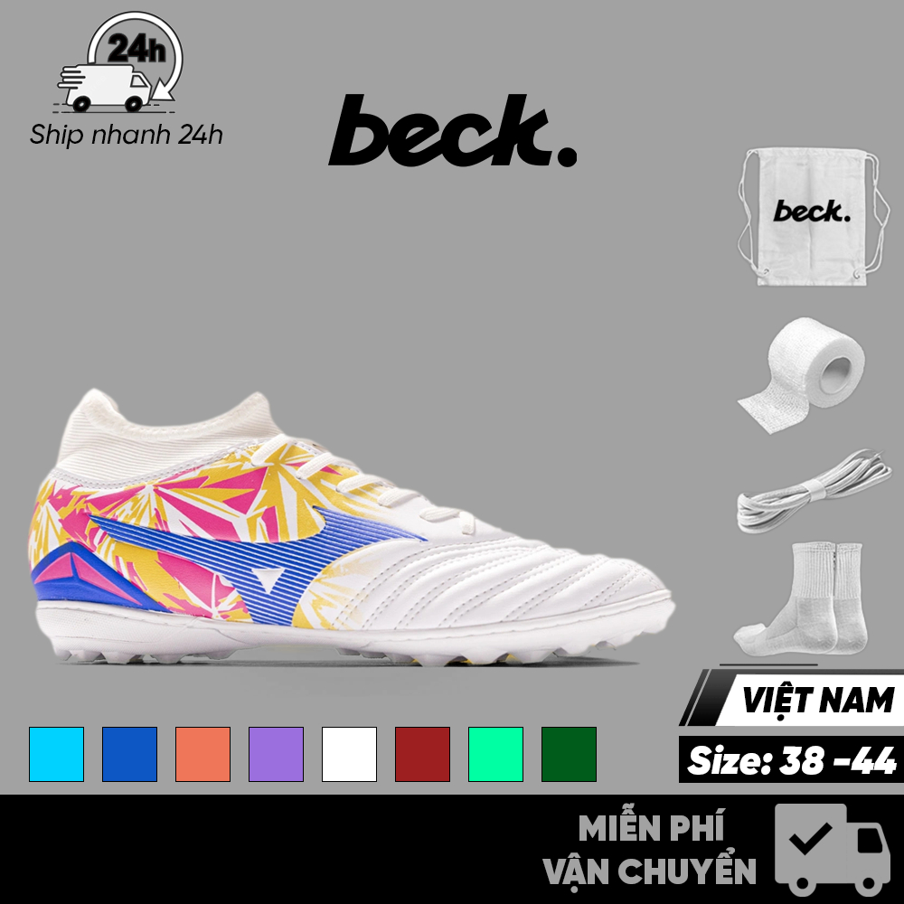 Giày Bóng Đá MZN Neo 4 Elite Đệm Eva Cổ Cao SOCCER BECK, Đế Đinh TF, Bám Sân, Các Màu Sắc, Sân Cỏ Nh