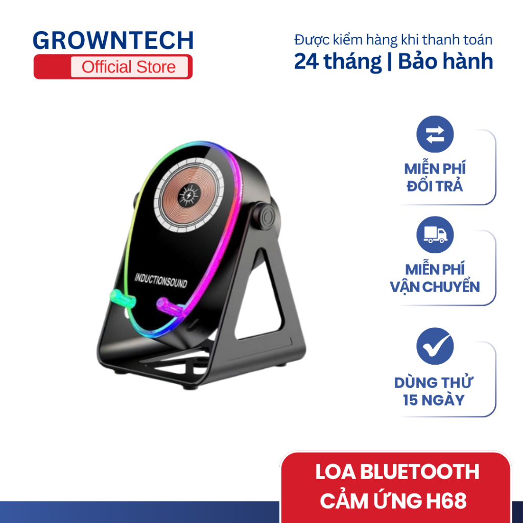LOA BLUETOOTH CẢM ỨNG H68 HỖ TRỢ SẠC KHÔNG DÂY