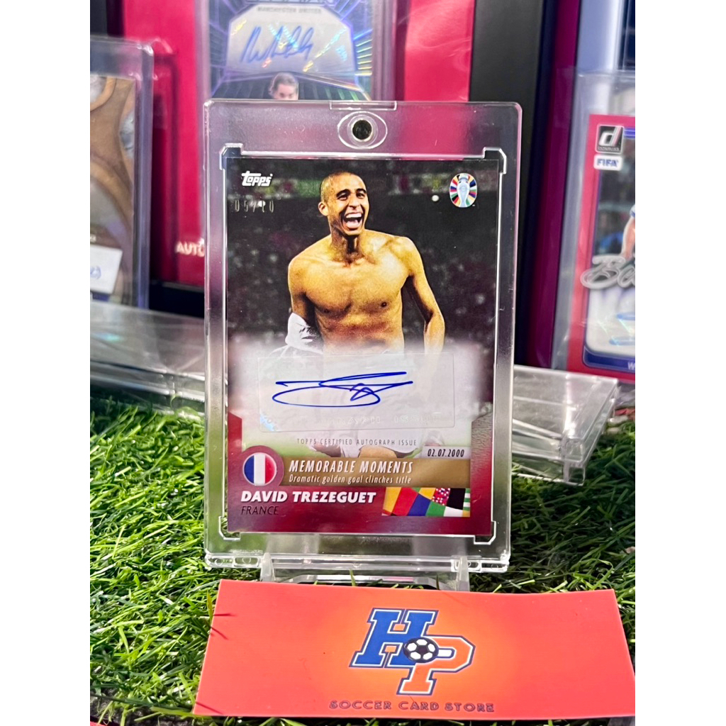 Thẻ bóng đá David Trezeguet Chữ Kí /10 Topps Jose Mourinho 2024