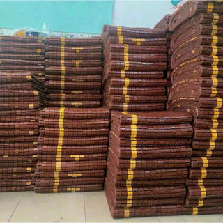 Chiếu tre chiếu trúc hạt cao cấp size 1m6 x 1m9 , 1m6 x 2m đen nâu không viền vải ( giao toàn quốc)