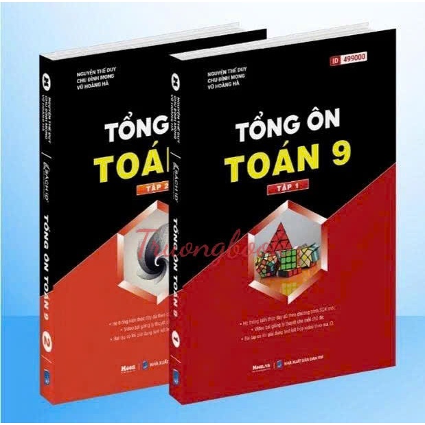 Sách ID - [2025-2026] - Tổng Ôn Toán 9 - Tập 1 & 2 - Chương trình mới : Sách toán 9 ôn thi vào 10