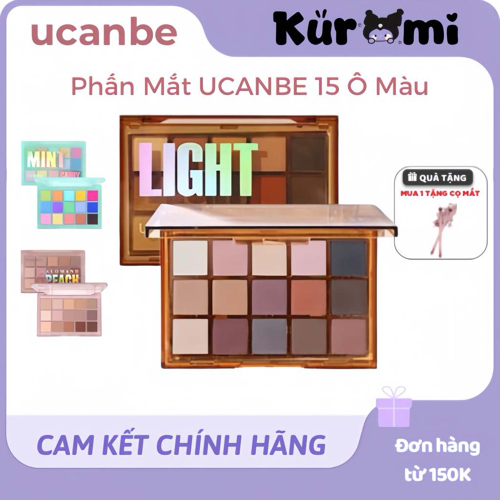 (TẶNG CỌ) UCANBE Bảng Phấn Mắt 15 Ô Ucanbe Cosplay UCANBE Nhiều Tone Màu Nghệ Thuật Cho Người Mới Bắt Đầu Chuyên Nghiệp | BigBuy360 - bigbuy360.vn
