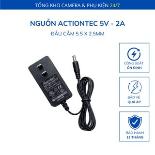Nguồn 5V 2A Actiontec chân tròn 5.5x2.5mm cho Converter Quang, Modem, Switch thường, BH 1 năm | C16