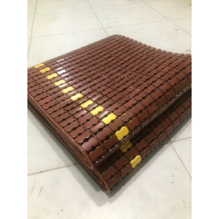 Chiếu tre chiếu trúc hạt cao cấp size 1m6 x 1m9 , 1m6 x 2m đen nâu không viền vải ( giao toàn quốc)
