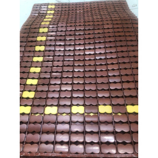 Chiếu tre chiếu trúc hạt cao cấp size 1m6 x 1m9 , 1m6 x 2m đen nâu không viền vải ( giao toàn quốc)