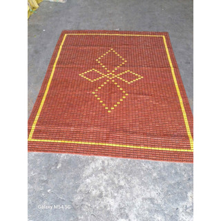 Chiếu tre chiếu trúc hạt cao cấp size 1m6 x 1m9 , 1m6 x 2m đen nâu không viền vải ( giao toàn quốc)
