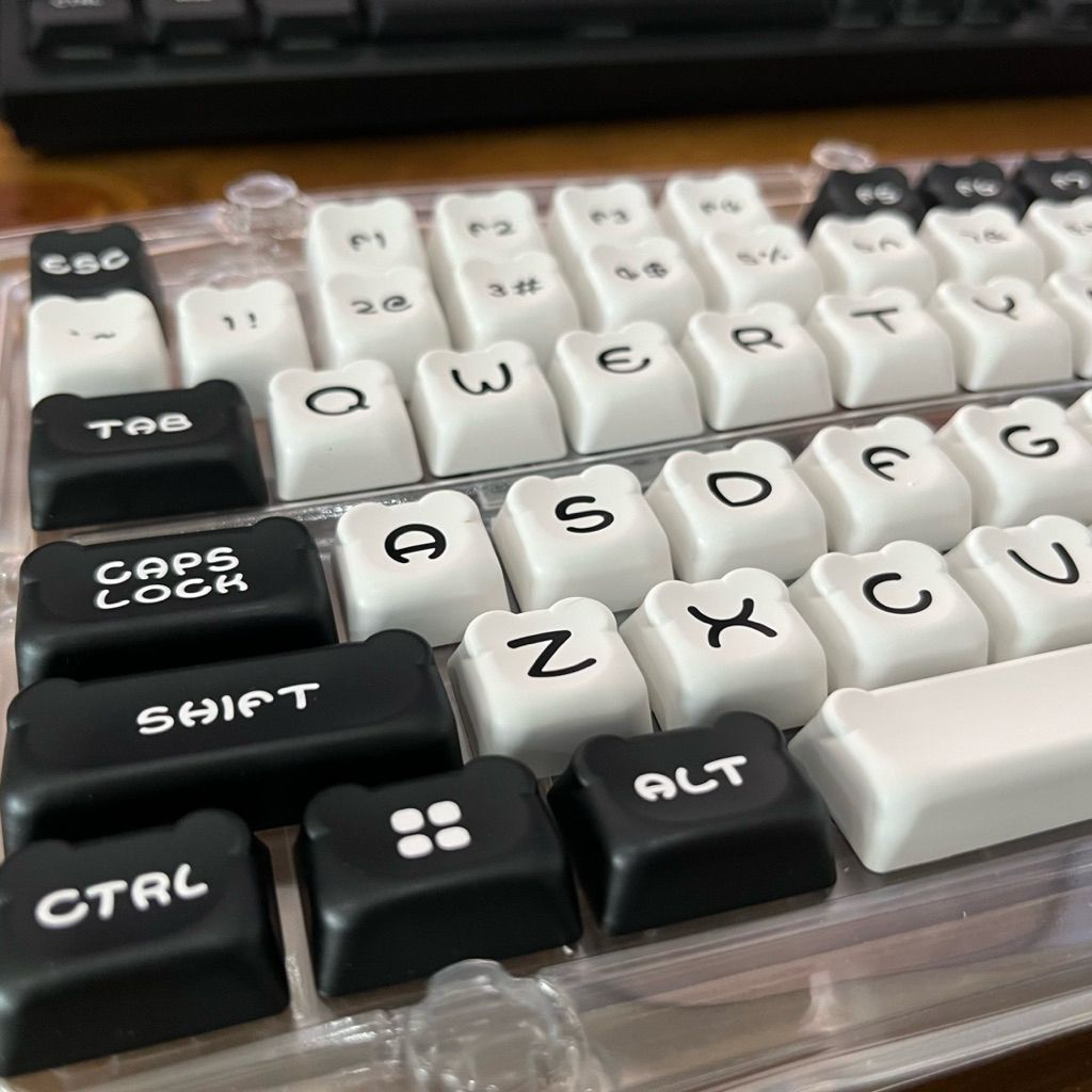 Keycaps Panda Moa MDA Profile PBT Double Shot