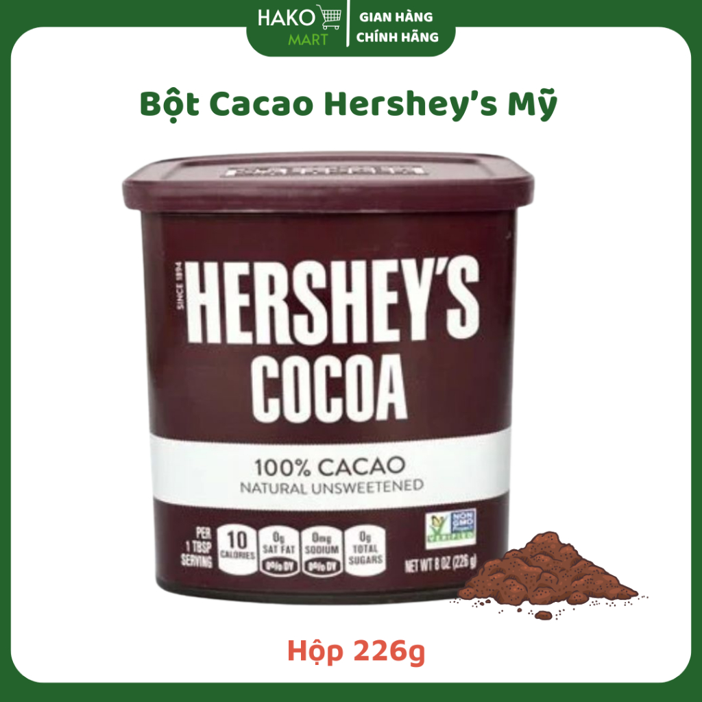 Bột Cacao Nguyên Chất Hershey's Mỹ