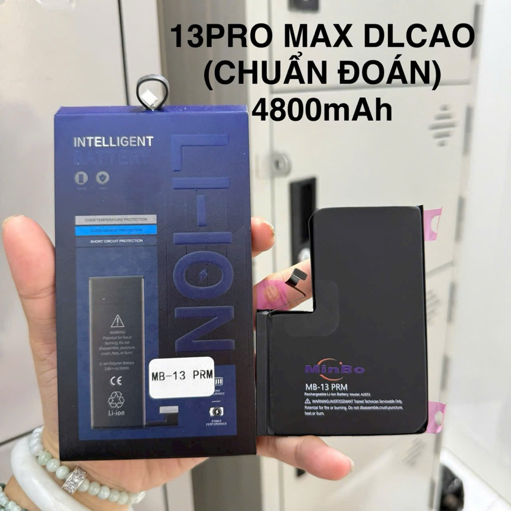 Pin chuẩn đoán thay thế dành cho iphone 13 pro max / 14 pro max / 15 pro max dung lượng cao (như hìn