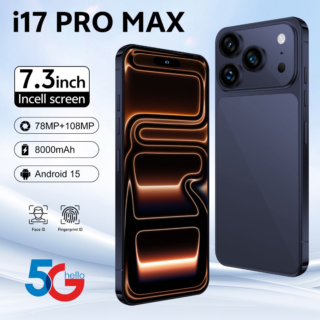 【Hiệu quả toàn diện】Điện thoại thông minh i17 Pro Max màn hình lớn HD 6,9 inch 8G 256G toàn mạng 5G