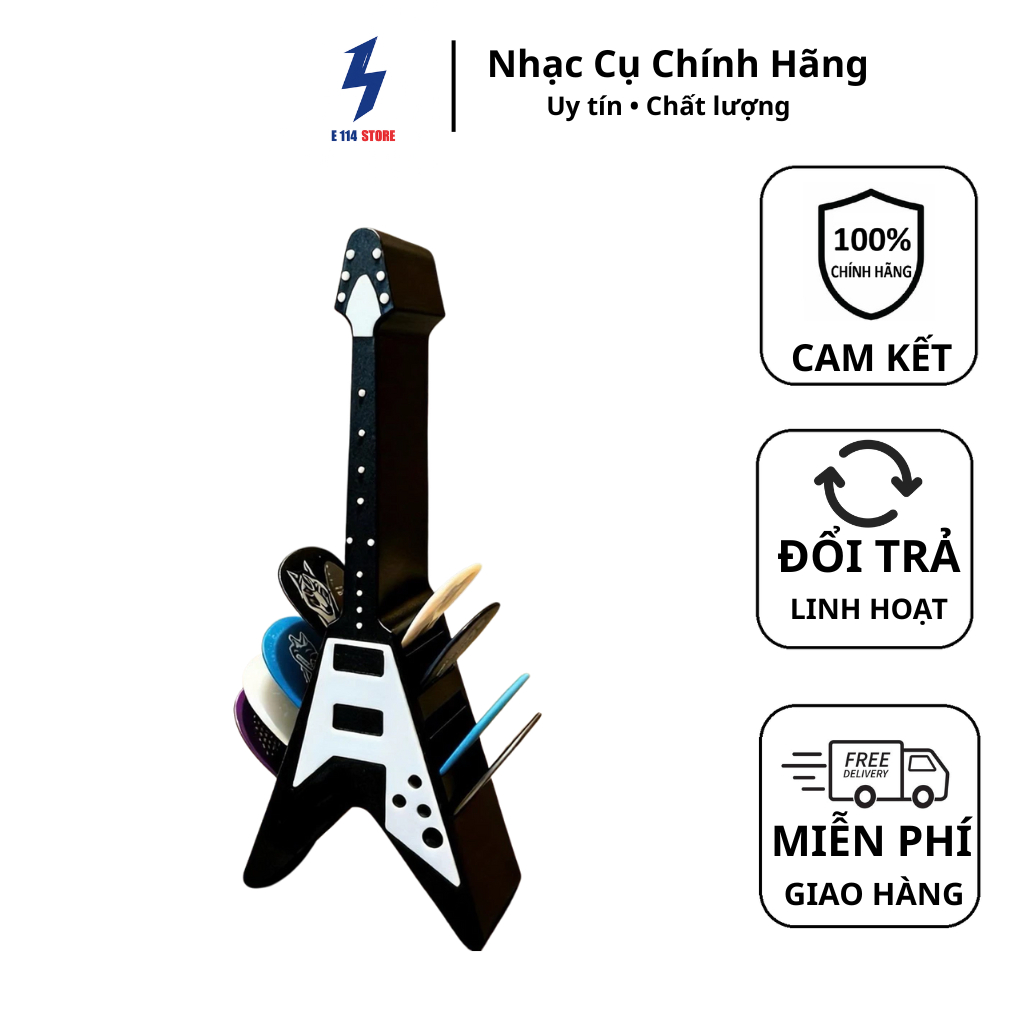 Hộp đựng phím gảy đàn guitar điện | bảo quản pick guitar , giá rẻ