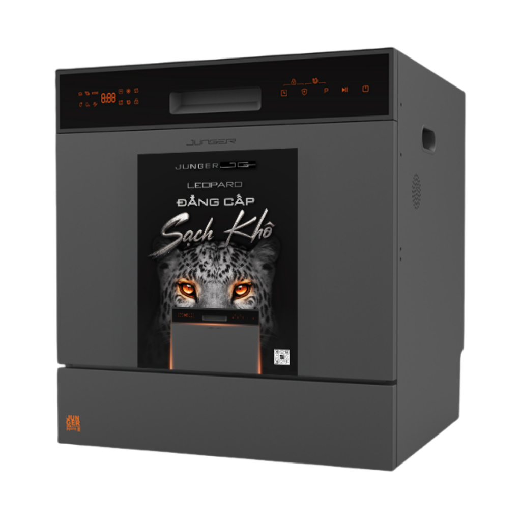 [ Quà tặng ] Máy Rửa Chén Bát JUNGER JG Leopard DWJ-103, 12-13 Bộ, Công Nghệ AI
