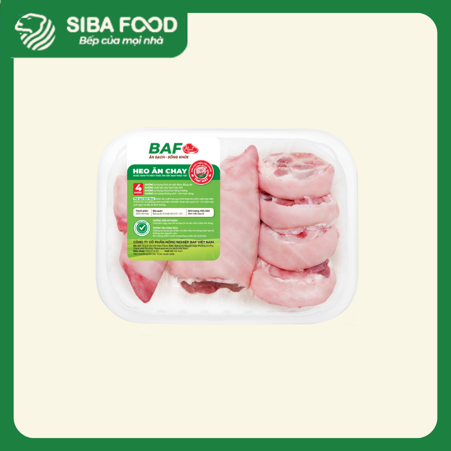 Móng giò heo ăn chay BAF – Thịt heo ăn chay sạch