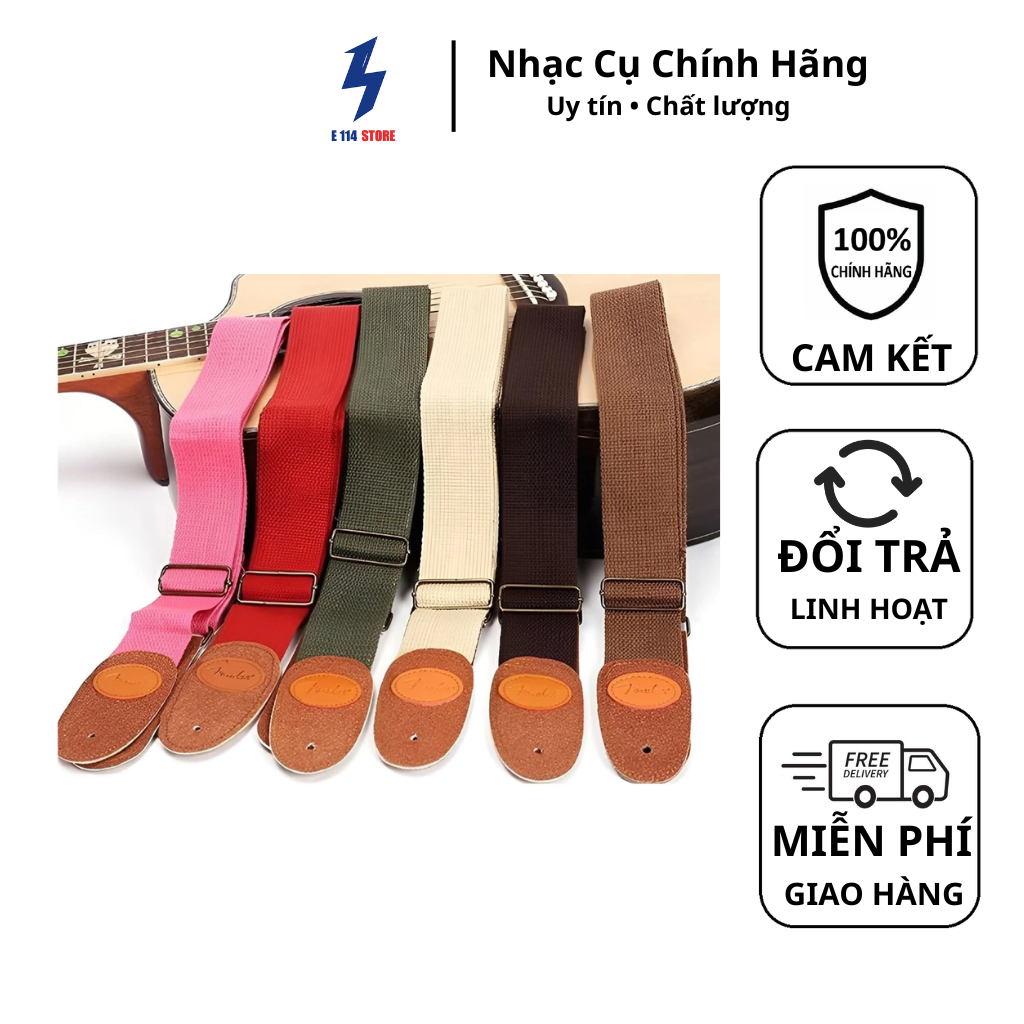 Dây đeo đàn guitar aucoustic classic , giá rẻ bền đẹp vải tốt