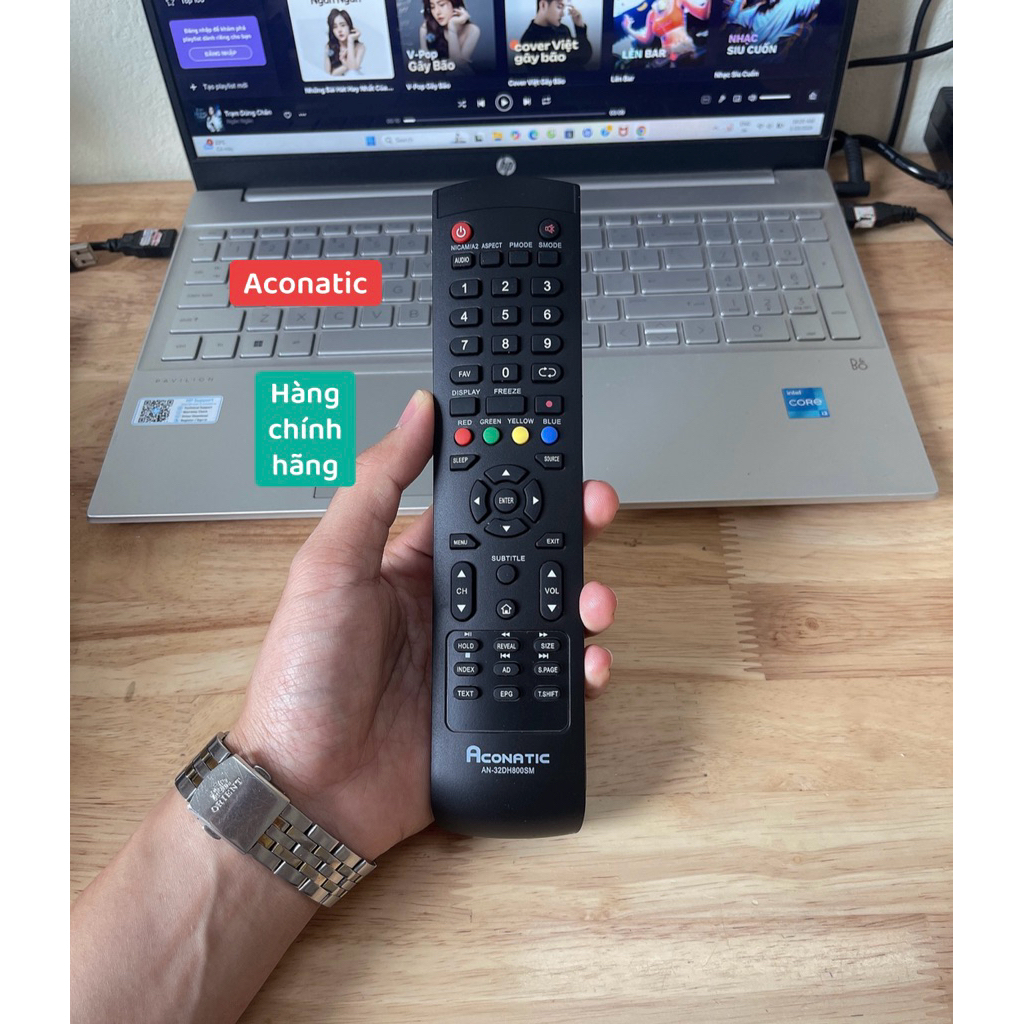 Điều khiển Tivi Aconatic DH800SM hàng chính hãng( Dùng cho Tivi Aconatic có mẫu như hình)