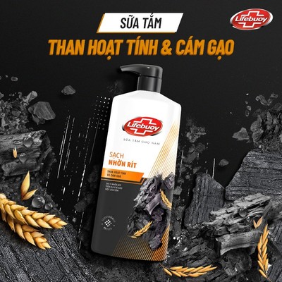 Sữa Tắm Lifebuoy 800gr Detox Và Sạch Sâu Khỏi Bụi Mịn Pm2.5 Detox 100% Từ Thiên Nhiên Diệt Khuẩn