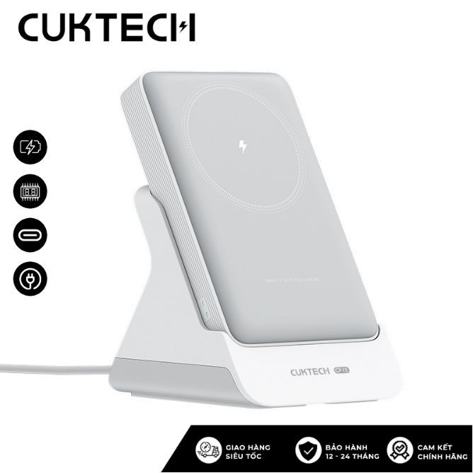Sạc Dự Phòng Không Dây Đa Năng Cuktech WPB100N 10000mAh