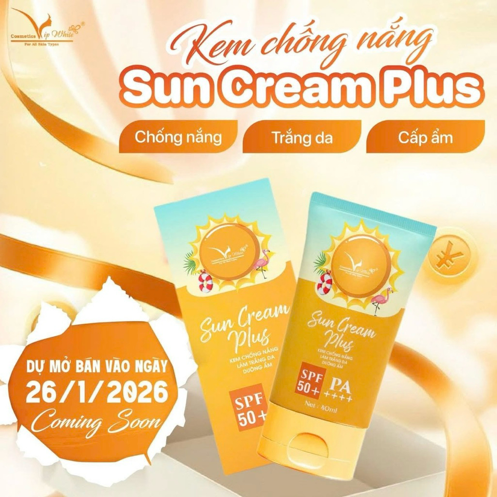 Kem Chống Nắng Sun Cream Plus Vip White