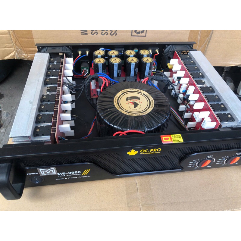 Cục Đẩy 2 Kênh Martin MD-8000.32 Sò.3200W