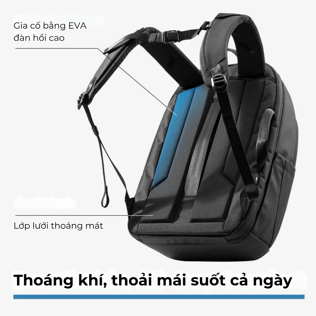 Balo chống sốc cho Macbook/Laptop Tomtoc UrbanEX-T77 Laptop Backpack chính hãng, siêu nhẹ, bền bỉ | BigBuy360 - bigbuy360.vn