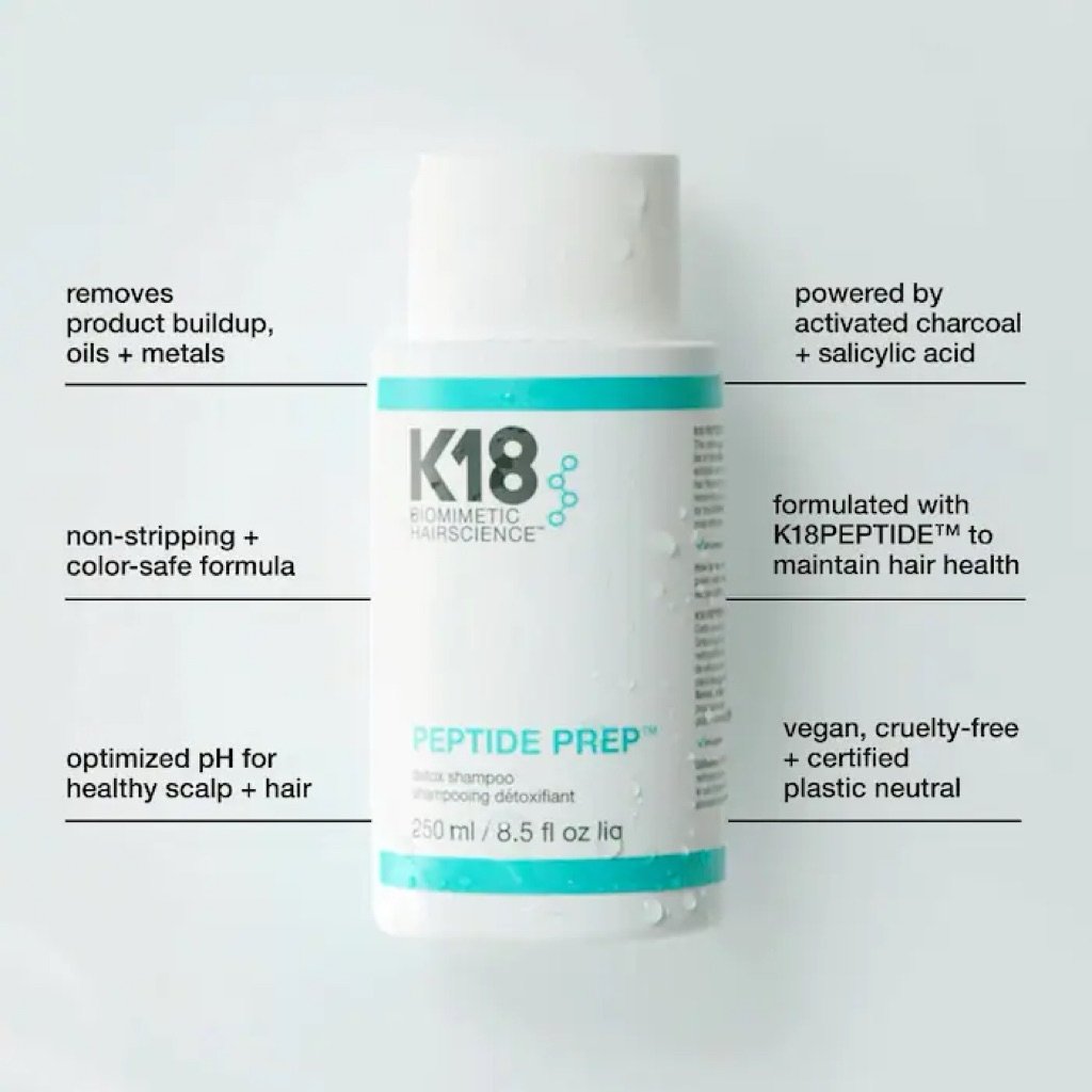 (BILL US) - Dầu gội K18 PEPTIDE PREP™ Clarifying Detox Shampoo làm sạch sâu cho tóc, size dùng thử 1