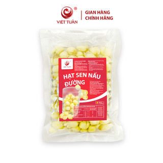 Hỏa Tốc | Hạt Sen Nấu Đường Việt Tuấn, Hạt Bùi, Thanh Mát, Không Chất Bảo Quản, Topping Trà, Gói 270g