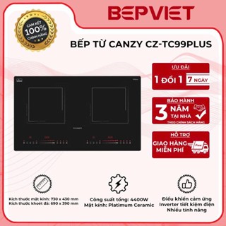 Bếp từ Canzy CZ-TC99Plus - Bếp từ đôi giá rẻ, bo viền tiết kiệm điện