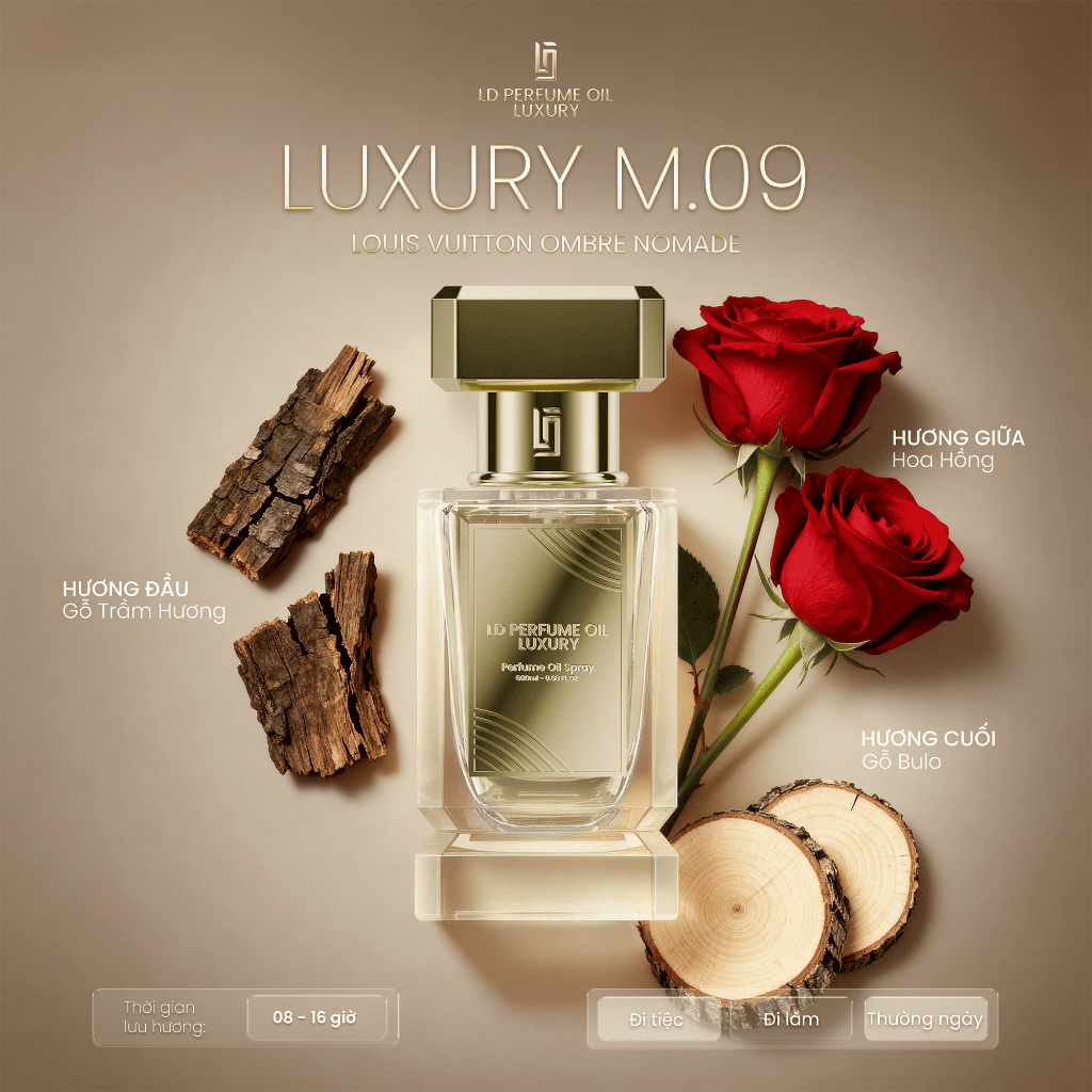 MEN.09 (Ombre Nomade) - LD Perfume Oil Luxury | Tinh dầu nước hoa cao cấp