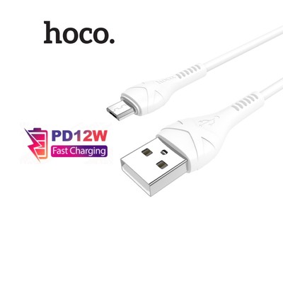 Cáp sạc nhanh Hoco X37 PD12W USB to Micro dài 50cm hỗ trợ truyền dữ liệu dùng cho Android/Samsung/Oppo