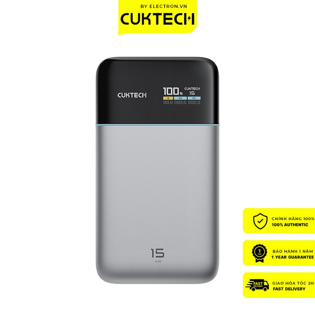 Pin dự phòng Cuktech 15 Air Power Bank 15.000mAh – PB150S