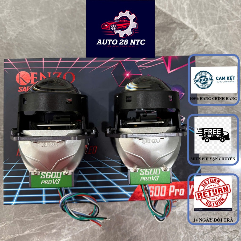 BI LED HIỆU SUẤT CAO KENZO S600 PRO V3 - BẢO HÀNH 2 NĂM