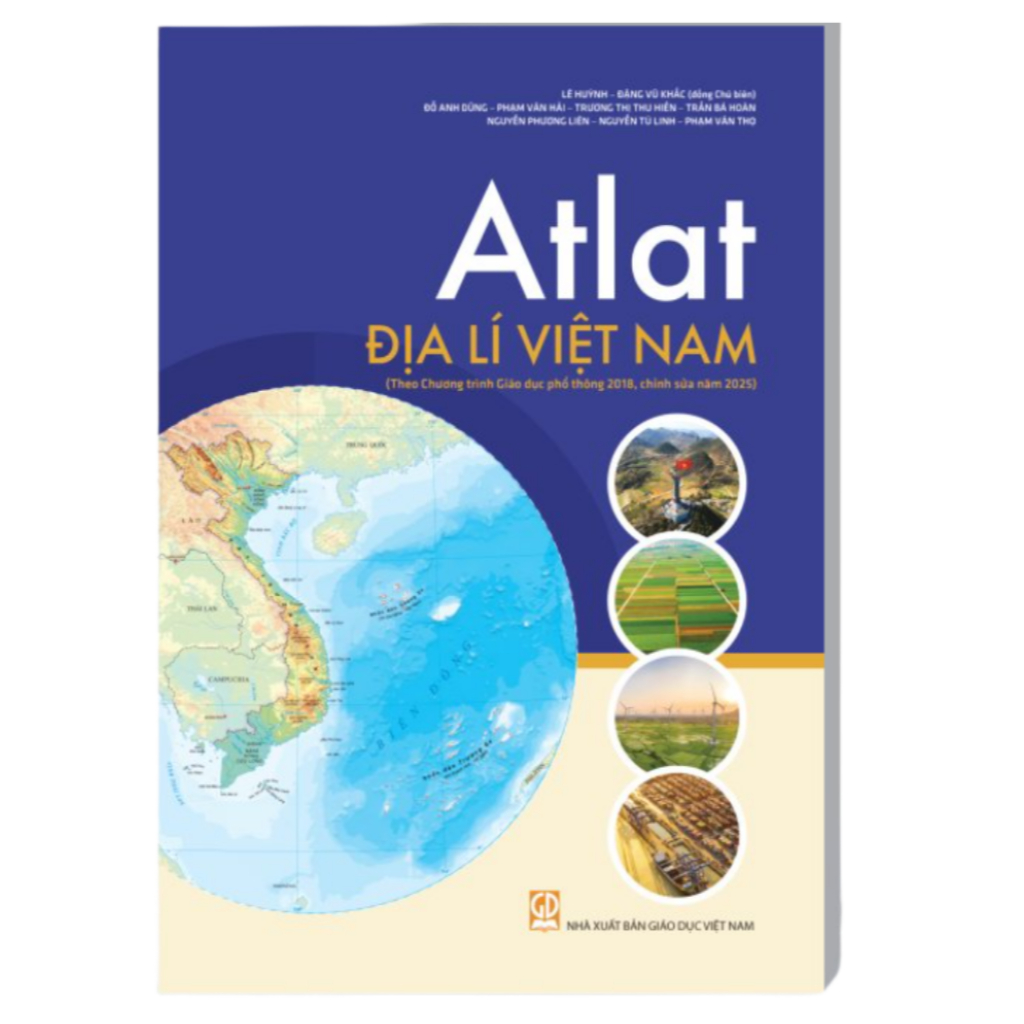 Sách - Atlat Địa Lí Việt Nam theo chương trình GDPT 2018, chỉnh sửa năm 2025 (BẢN 34 TỈNH THÀNH) - N