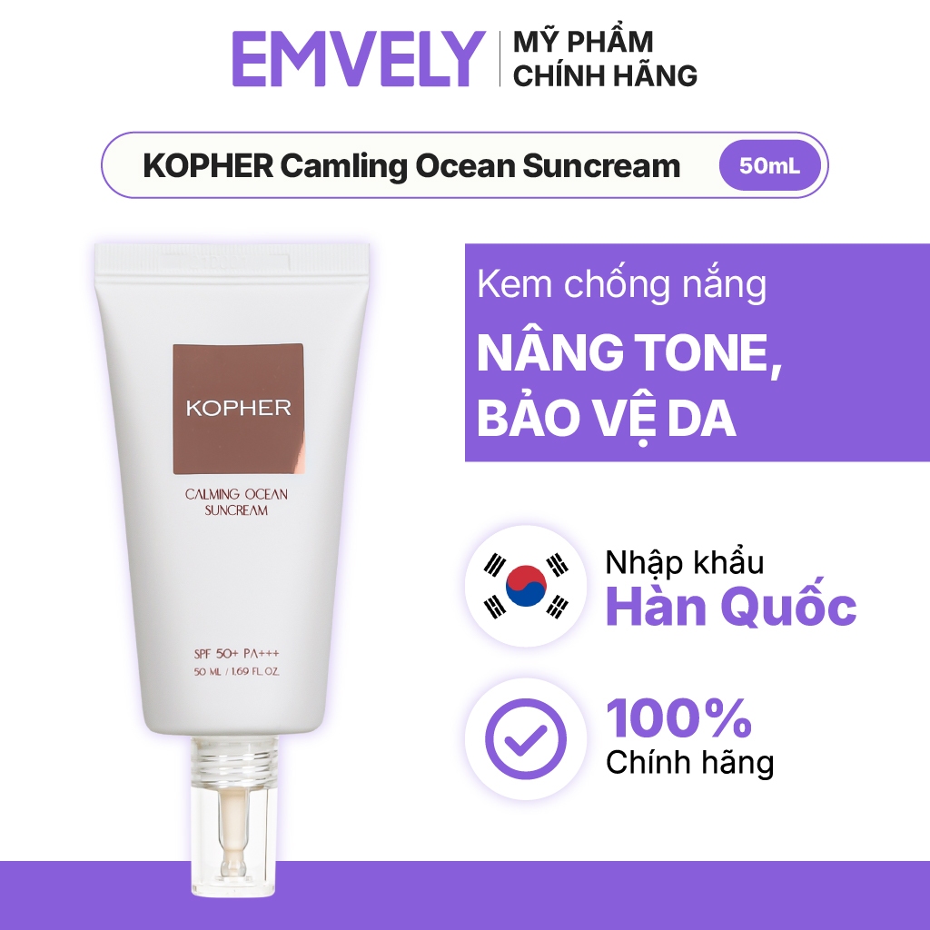 Kem chống nắng KOPHER Calming Ocean Suncream (50mL)