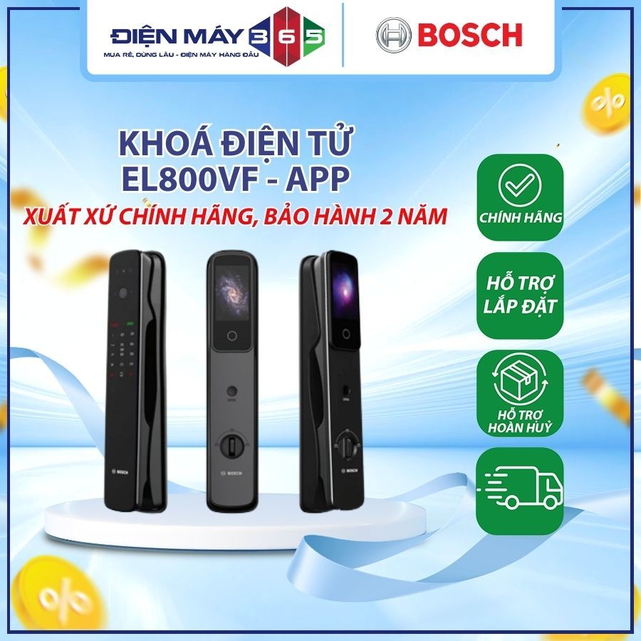 Khóa Bosch EL800VF  -  APP - tích hợp nhiều tính năng hiện đại - DNH