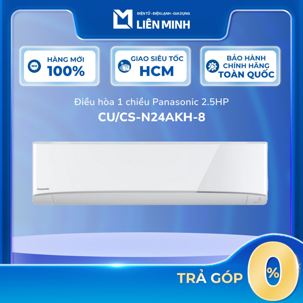 CU/CS-N24AKH-8 - Máy Lạnh Panasonic 2.5HP Không Inverter [Giao Toàn Quốc]