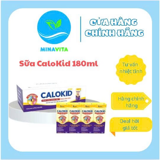 Thùng 48 hộp sữa pha sẵn CaloKid gold 180ml