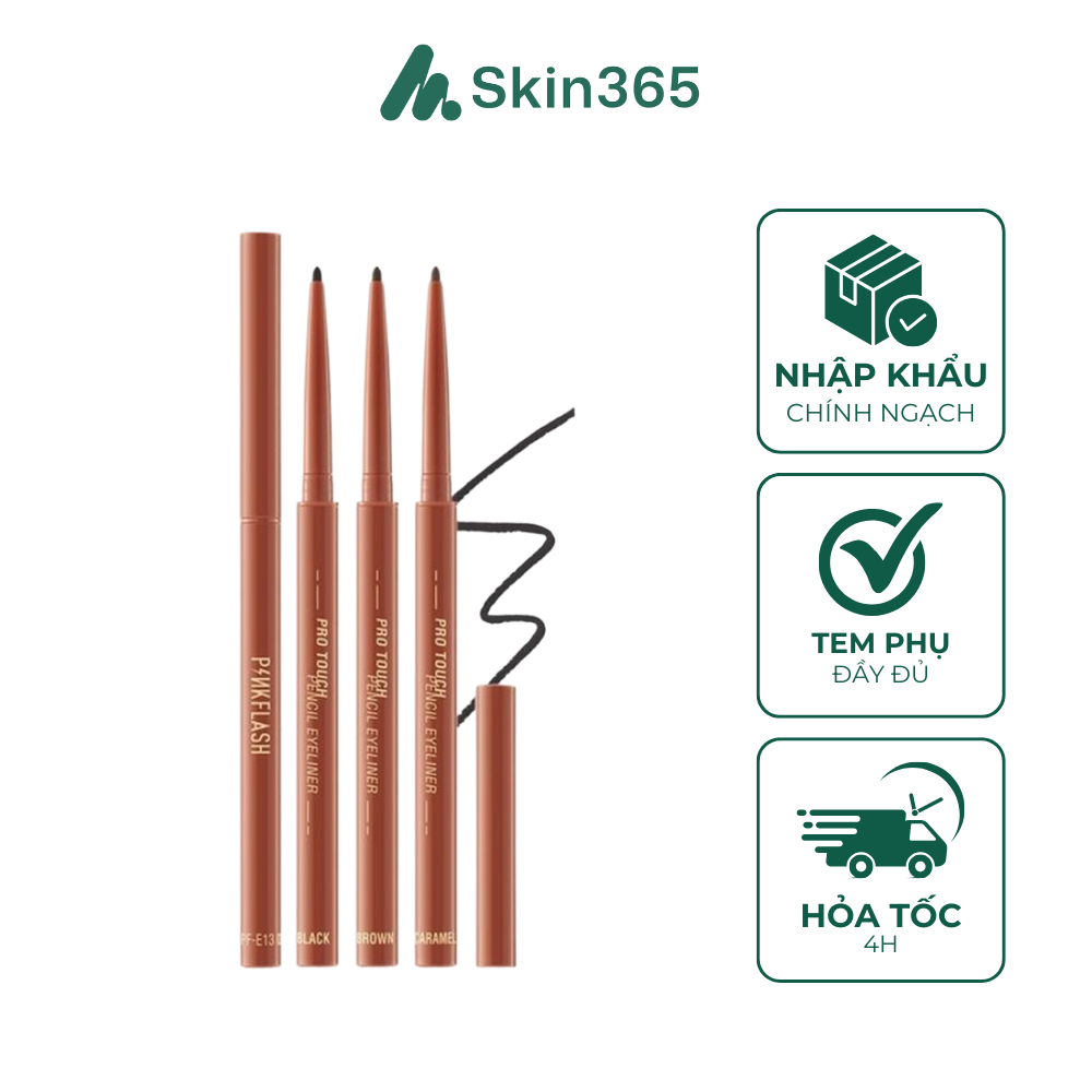 Chì Kẻ Mắt Gel Pinkflash Pro Touch Pencil Eyeliner 0.1g - Chống Nước Lâu Trôi