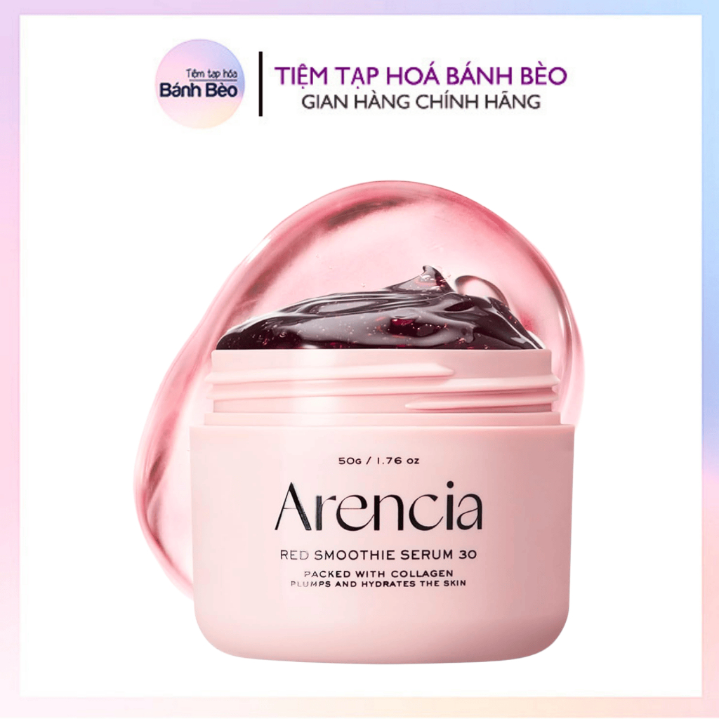 Serum Sáng Da Dưỡng Ẩm Arencia Fresh Red Smoothie 30 50g/20g Phục Hồi