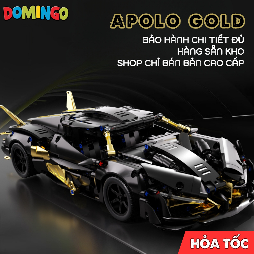 [BẢN CAO CẤP] Mô Hình Lắp Ráp Siêu Xe Titan, Apolo, Shadow  Tỉ Lệ 1:14 dài 36cm cung cấp bảo hành 1:1 Bởi DOMINGO