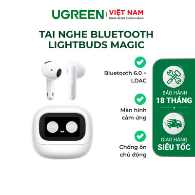 Tai nghe Bluetooth V6.0 Ugreen Lightbuds Magic - Màn hình cảm ứng - Hỗ trợ IPX5 - Bảo hành 18 tháng 1 đối 65386