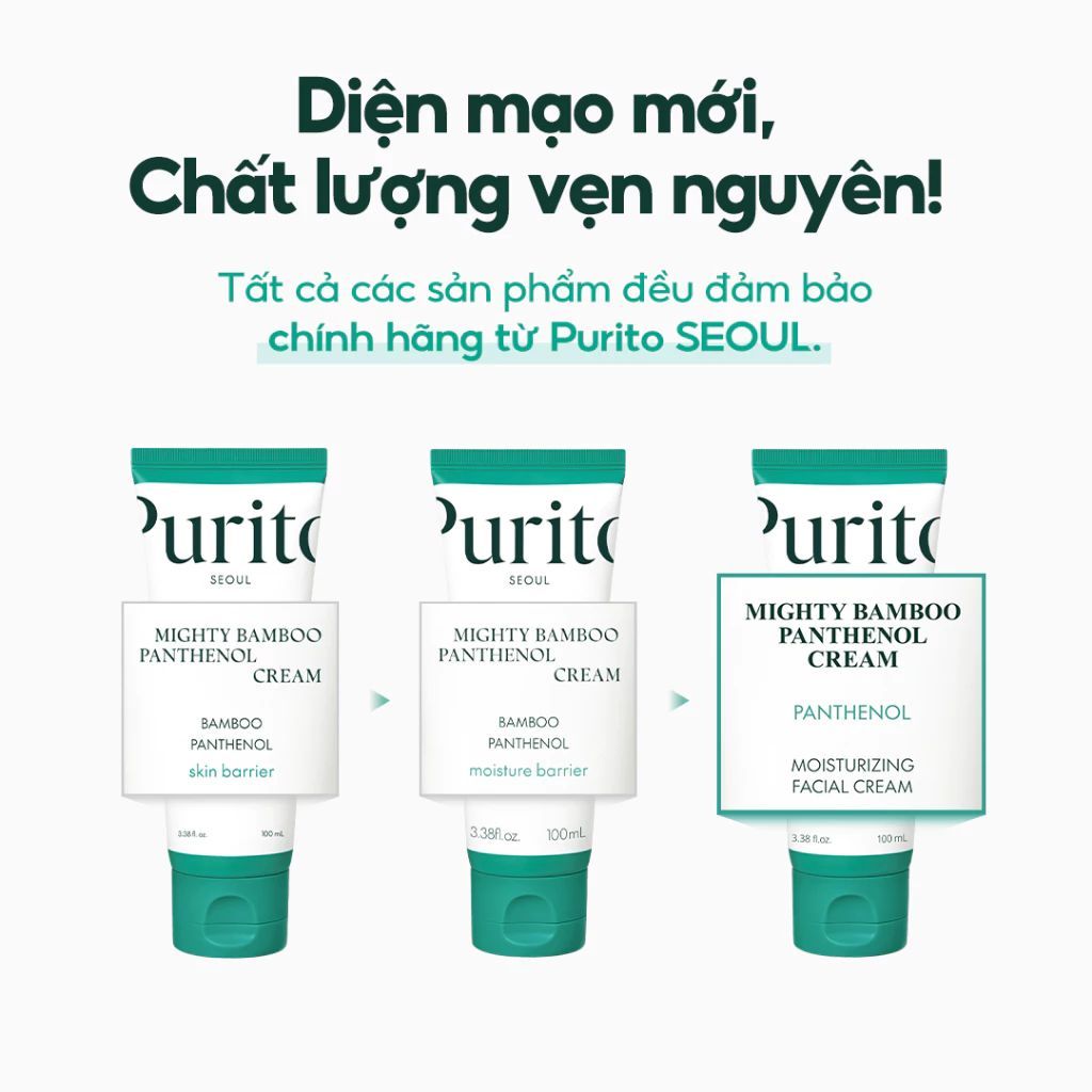 [KOL] Kem Dưỡng Giúp Phục Hồi Da PURITO Mighty Bamboo Panthenol Cream 100ml | BigBuy360 - bigbuy360.vn