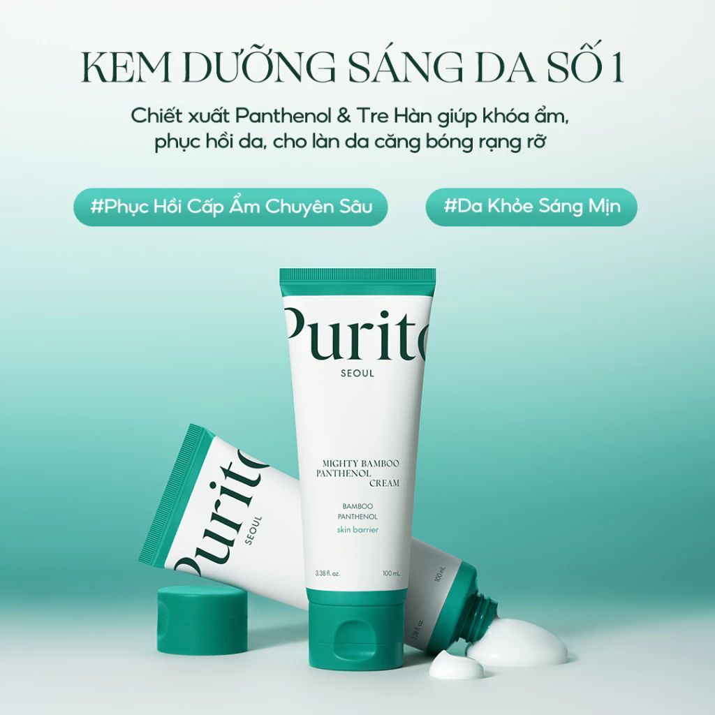 [KOL] Kem Dưỡng Giúp Phục Hồi Da PURITO Mighty Bamboo Panthenol Cream 100ml | BigBuy360 - bigbuy360.vn