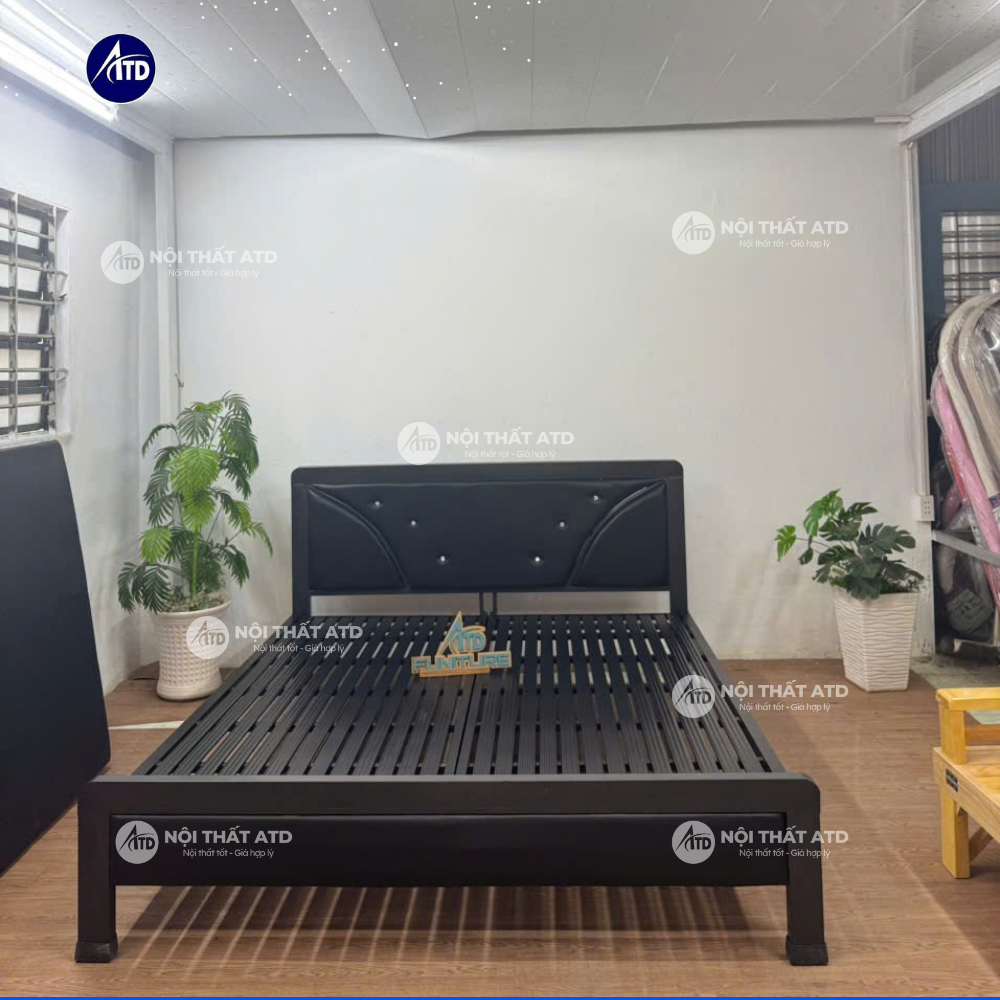 Giường Sắt Hộp Vuông 4x8